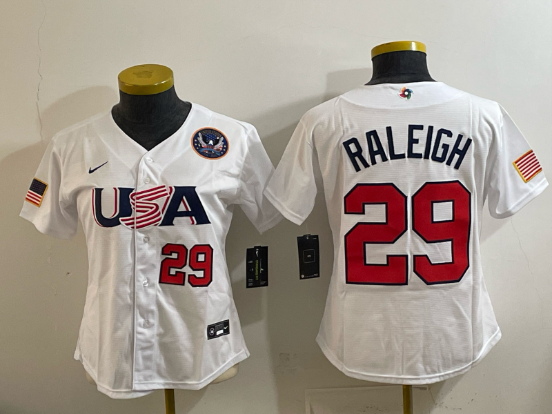 youth 2026 World cup white Nike MLB jersey 003